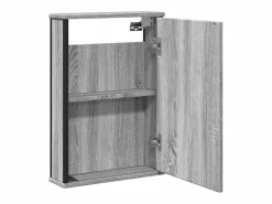 Clemente Armario con espejo de baño madera Sonoma 42x12x60 cm^Garden Furniture