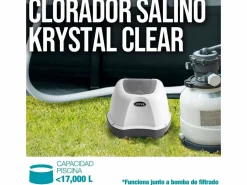 Intex Clorador salino Saltwater System QS400 4g/h para piscinas de hasta 17000L Blanco Hot