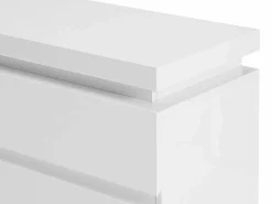 Vente-unique Cómoda|Cómoda 6 cajones con LEDs MDF lacado - FLARANCIA