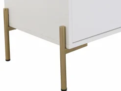 Cómoda 6 cajones de MDF y metal lacado y dorado - KORASA^Vente-unique Hot