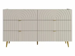 Vente-unique Cómoda 6 tiroirs en color - NORSIM de Pascal MORABITO Beige Outlet