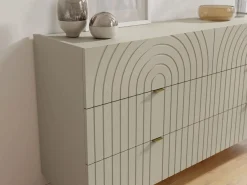 Vente-unique Cómoda 6 tiroirs en color - NORSIM de Pascal MORABITO Beige Outlet