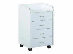 ebuy24 Cajonera De Escritorio|Cómoda archivadora de oficina con ruedas Prosar, 4 cajones color .