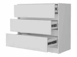 TuHome Cómoda|Cómoda Austin en melamina con tres cajones de riel metalico , 80 cm X 85 cm X 42 cm ,