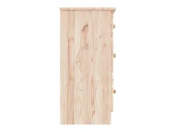 vidaxl Cómoda|Cómoda cajonera ALTA madera maciza pino 112x35x73 cm