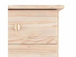vidaxl Cómoda|Cómoda cajonera ALTA madera maciza pino 112x35x73 cm