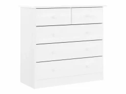vidaxl Cómoda|Cómoda cajonera ALTA madera maciza pino 77x35x73 cm