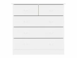 vidaxl Cómoda|Cómoda cajonera ALTA madera maciza pino 77x35x73 cm