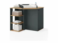 Vicco Mueble De Bebé|Cómoda cambiador antracita/artisan 85x85x77.3 kristian