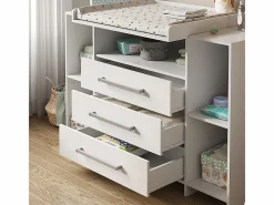 Vicco Cómoda cambiador 143x70x100 oskar Blanco Sale