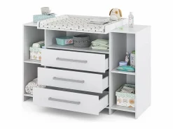 Vicco Cómoda cambiador 143x70x100 oskar Blanco Sale