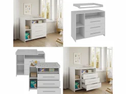 Vicco Mueble De Bebé|Cómoda cambiador 110x53x93.5 paula