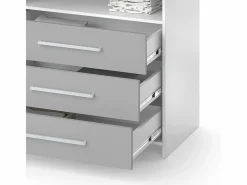 Vicco Cómoda cambiador /gris 113x53x100 oskar Blanco Clearance