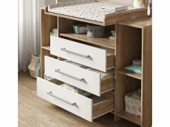 Vicco Mueble De Bebé|Cómoda cambiador /sonoma 143x70x100 oskar