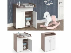 Vicco Mueble De Bebé|Cómoda cambiador /sonoma 75x50x100 lena