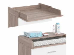 Vicco Mueble De Bebé|Cómoda cambiador /sonoma 75x50x100 lena