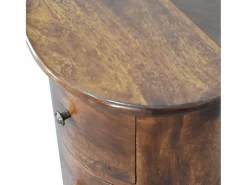 Cómoda Chestnut Drum con 3 cajones^ Best