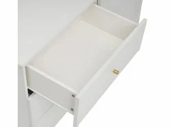 ModernLuxe Cómoda con 6 cajones - patas doradas - de aglomerado - Blanco Online