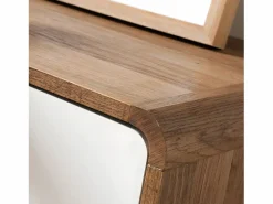 Cómoda de 6 Cajones Efecto Madera y Blanco - ALBURA^Calicosy Best