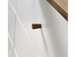 Cómoda de 6 Cajones Efecto Madera y Blanco - ALBURA^Calicosy Best