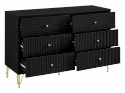 Cómoda de 6 cajones en MDF y en color - LUREO^Vente-unique Outlet
