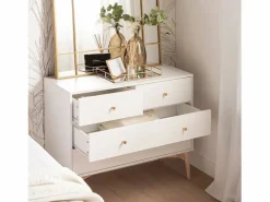 Cómoda de Lacado 76 x 100- Vichy Blanco Online