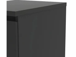 ebuy24 Cómoda Nada baja y estrecha de 3 cajones color mate. Negro Hot