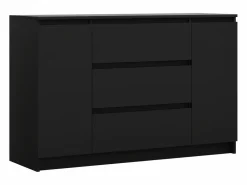 Cómoda|Cómoda: mate, 120 x 39 x 78 cm, 2 puertas, 3 cajones
