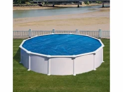 Cobertor de Verano Gre 395 cm de 180 Micras para Piscinas Redondas de 400 cm | Cobertor Flotante Isotérmico Azul