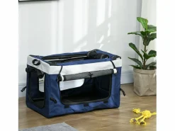 Cochecito para perros 2 en 1, cesta extraíble, poliéster, , con 2 correas de seguridad y plegable (81 x 58 x 97,5 cm)^ Sale