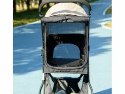 Transportín De Paseo Para Animales|Cochecito plegable para perros y gatos con protector de lluvia, poliéster, color (80,5 x 51,5 x 100 cm)