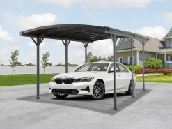 EXPERTLAND Cochera|Cochera de aluminio autoportante para coche - 1 coche - 15,15 m² - - BARESA
