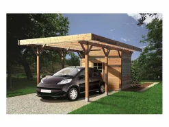 Cochera de madera para coche - 13,48 m² - 3,06 x 7,06 m^Habitat et jardin Best