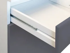 Vente-unique Cocina Completa|Cocina completa - 180 cm - 6 estantes - Blanco y gris - TRATTORIA