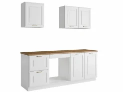 Cocina completa - Con encimera de 200 cm - Blanca y natural - CELOMIA^Vente-unique Clearance