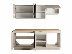 Cocina completa - Con encimera de 200 cm - Beige y Natural - CARMEO^Vente-unique Discount