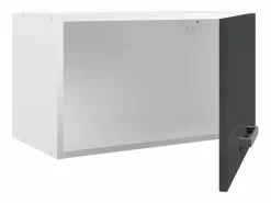 Vente-unique Cocina Completa|Cocina completa - Con encimera 240 cm - Gris brillante y Blanco - TRATTORIA
