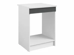 Vente-unique Cocina Completa|Cocina completa - Con encimera 240 cm - Gris brillante y Blanco - TRATTORIA