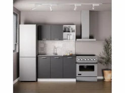 Cocina Completa haaus Ara, Antracita/Blanco, L 120 cm^ Discount