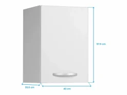 Cocina Completa|Cocina Eko Contemporánea Blanca con 4 Módulos Aéreos y 5 Bajos (SIN Campana)