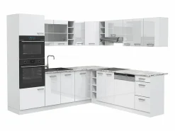Vicco Cocina Completa|Cocina esquinera alto brillo/ 247x60x81.6 r-line