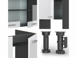 Vicco Cocina esquinera brillo/antracita 247x60x81.6 r-line Blanco Online