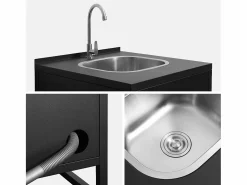 Sweeek Materiales Y Utensilios De Cocina|Cocina exterior 6 módulos acero inoxidable