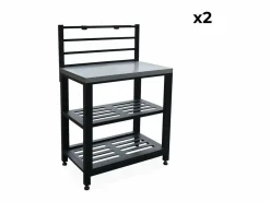 Sweeek Materiales Y Utensilios De Cocina|Cocina exterior completa de acero inoxidable de 6 módulos