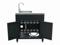 Sweeek Materiales Y Utensilios De Cocina|Cocina exterior de acero con fregadero de 80cm