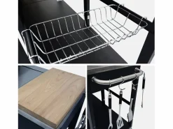 Sweeek Barbacoa|Cocina exterior de acero con barbacoa de gas americana de 5 quemadores