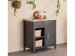 Cocina exterior de acero 1 cajón y 1 puerta, 80cm^Sweeek New