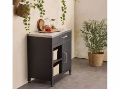Cocina exterior de acero 1 cajón y 1 puerta, 80cm^Sweeek New
