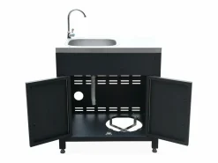 Cocina exterior de acero con 4 módulos^Sweeek New
