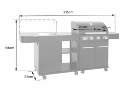 Cocina exterior modular FYRA - 4 quemadores^Cook'in Garden Outlet